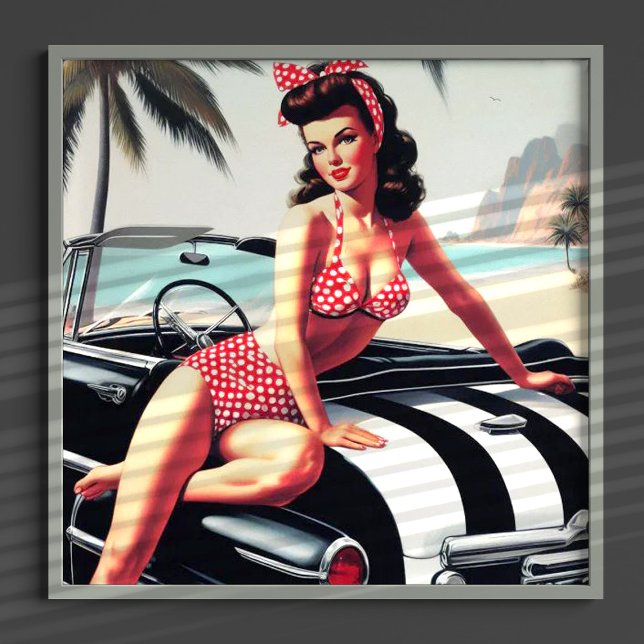 Vintage Car Classic Pin Up Poster (Creator Uploaded)