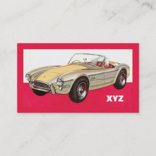 Vintage car custom business cards
