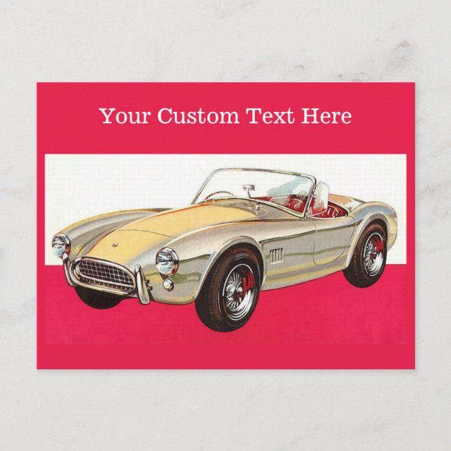 Vintage car custom postcards (Front)