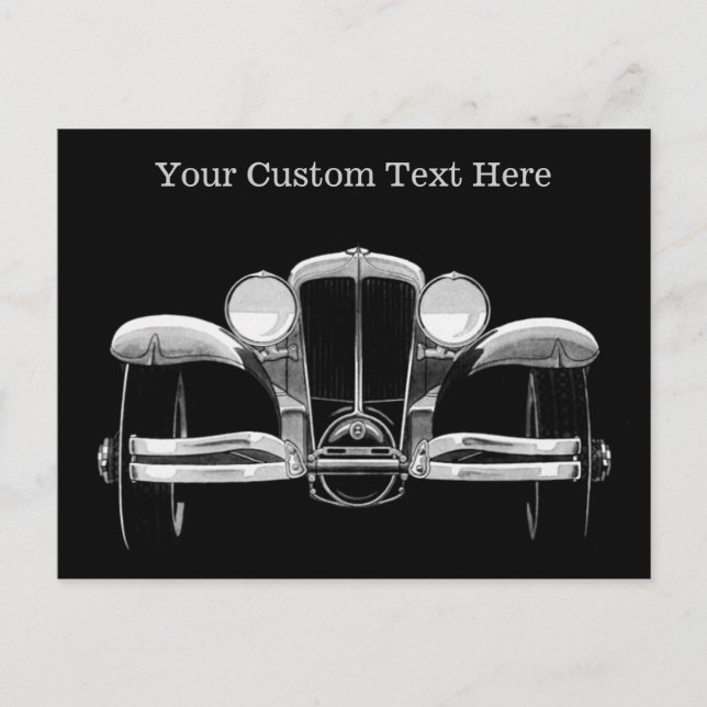 Vintage car custom postcards (Front)