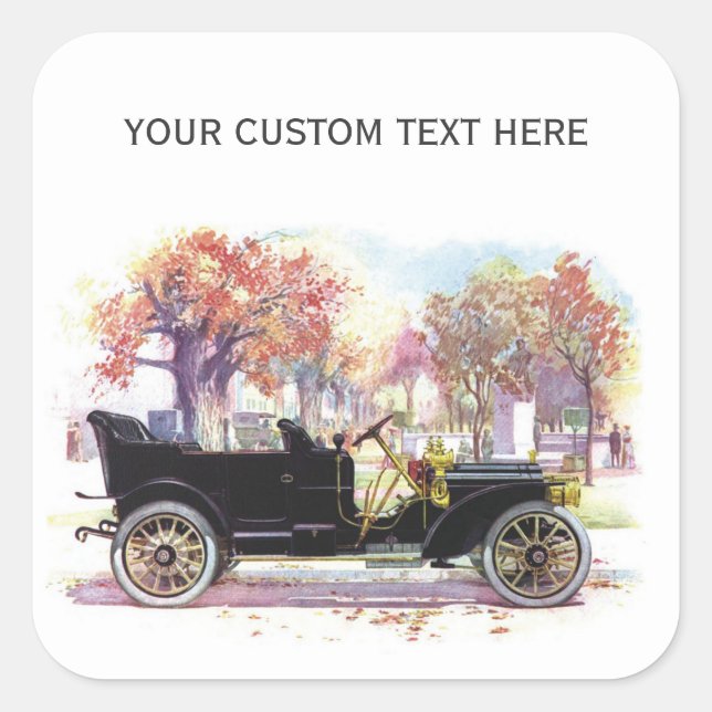 Vintage car custom stickers (Front)