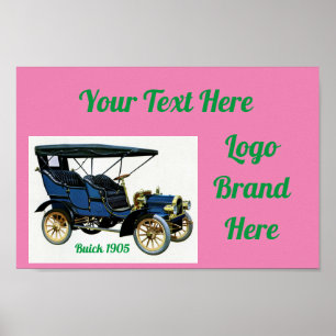 Vintage Car Design Poster
