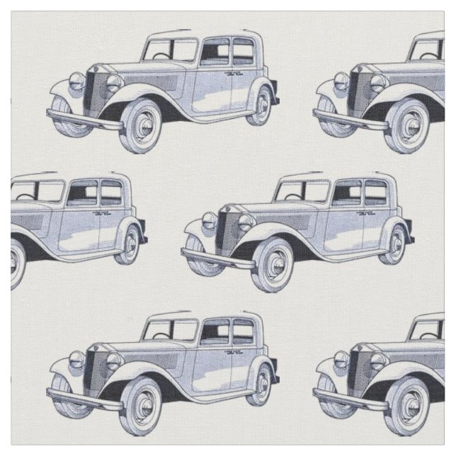 Vintage Car Fabric (Close Up)
