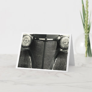 Vintage Car Grill Card