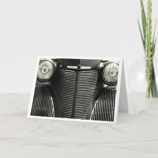 Vintage Car Grill Card