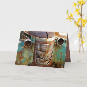 Vintage Car Grille Card