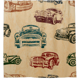 Vintage Car Illustration Background Pattern