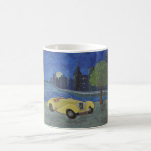 Vintage Car In City Mug