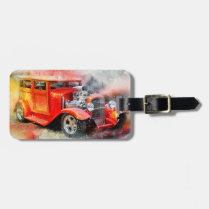 Vintage Car Luggage Tag