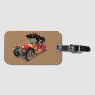 Vintage car luggage tag
