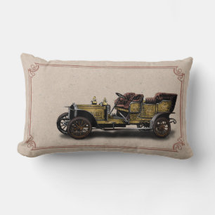 Vintage Car Lumbar Pillow