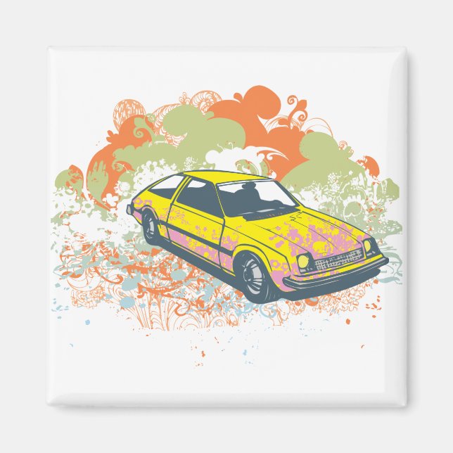 Vintage Car Magnet (Front)