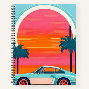 Vintage car notebook