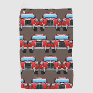 Vintage car on golf towel