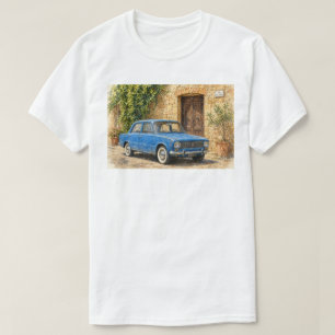 Vintage Car on Rustic Street T-Shirt