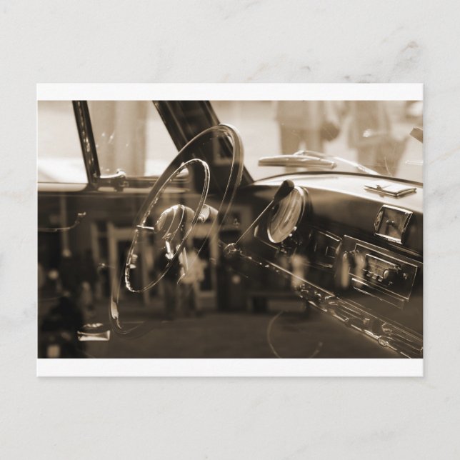 Vintage Car Postcard (Front)