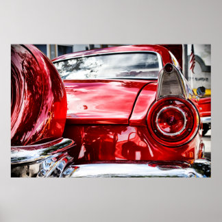 Vintage car poster