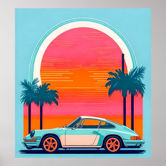 Vintage car poster (Front)