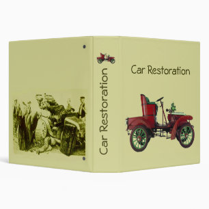 VINTAGE CAR RESTORATION BINDER