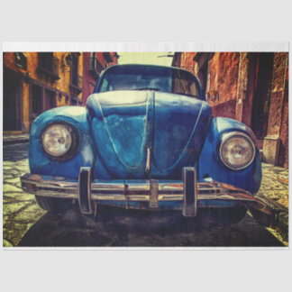 Vintage car tissue paper