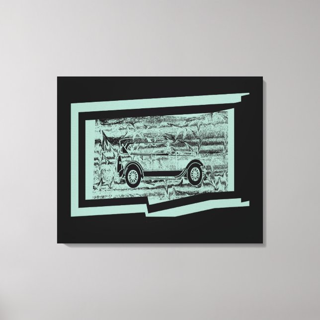 Vintage Car Wrapped Canvas (Front)