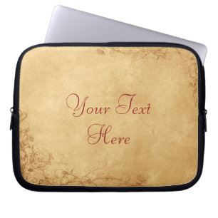Vintage Caramel Brown Laptop Sleeve