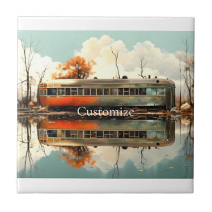 Vintage Caravan Trailer RV Thunder_Cove Tile