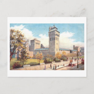 Vintage Cardiff Castle Postcard