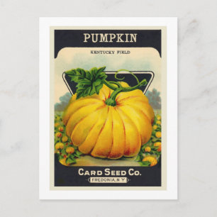 Vintage Card's Pumpkin Seed Package Postcard