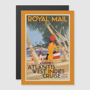 Vintage Caribbean fridge magnet