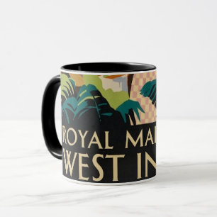 Vintage Caribbean Travel Poster mug