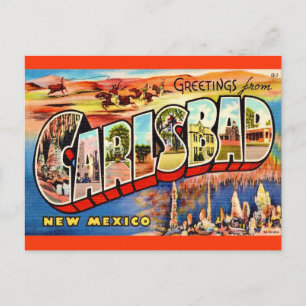 Vintage Carlsbad NM Postcard