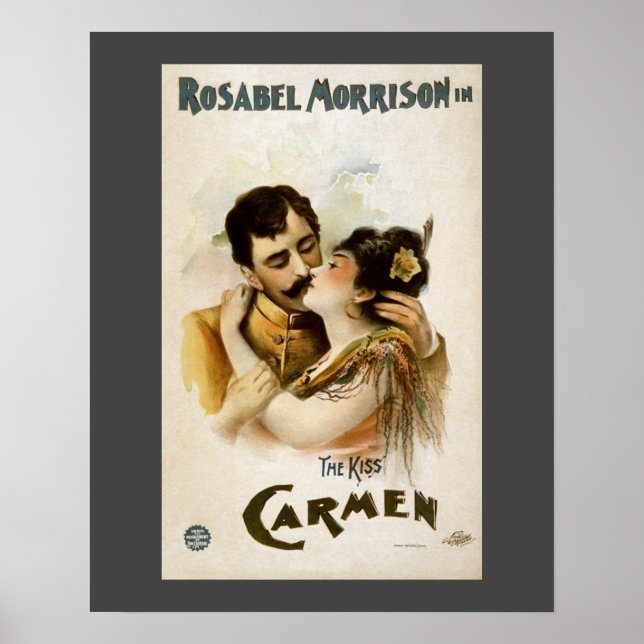 Vintage Carmen  The Kiss Poster (Front)