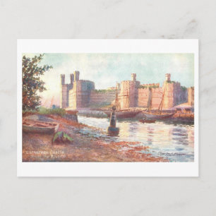 Vintage Carnarvon Castle Postcard
