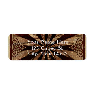 Vintage Carnival Elegant Party Address Label