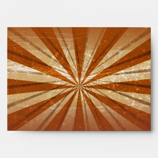 Vintage Carnival Orange Invitation Envelope (Front)