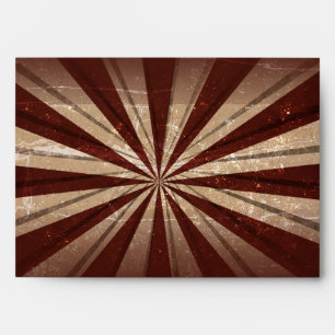 Vintage Carnival Red Party Invitation Envelope