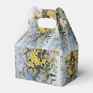 Vintage Carolina Jessamine Yellow Flowers Floral Favor Box