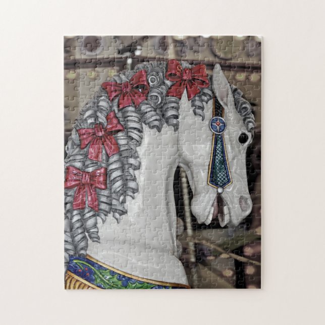 Vintage carousel horse puzzle (Vertical)