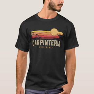 Vintage Carpinteria Beach California CA Retro Surf T-Shirt