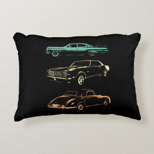 Vintage Cars - 80s & 90s Graphic Retro Accent Pillow
