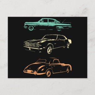 Vintage Cars - 80s & 90s Graphic Retro Enclosure Card