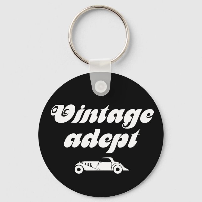 Vintage cars adept keychain (Front)