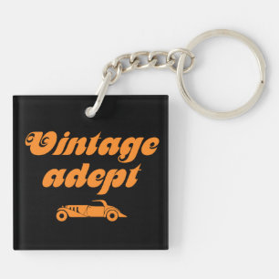 Vintage cars adept keychain