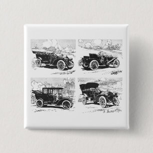 Vintage cars button