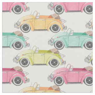 Vintage cars custom colour and size fabric