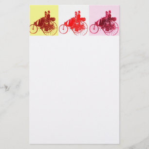 ViNTAGE CARS GATHERING POP ART Stationery
