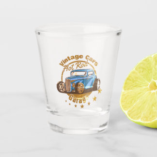 Vintage cars, Hot Rod! Shot Glass