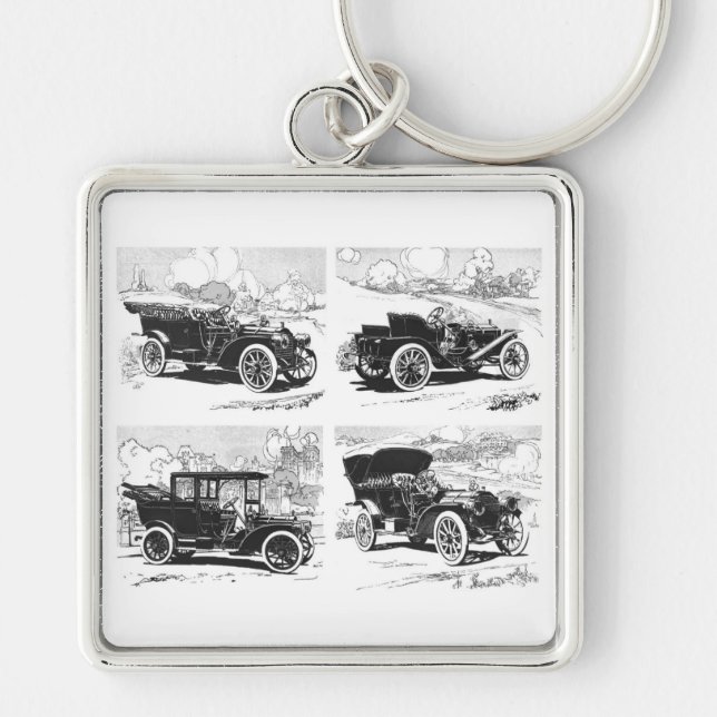 Vintage cars key chain (Front)