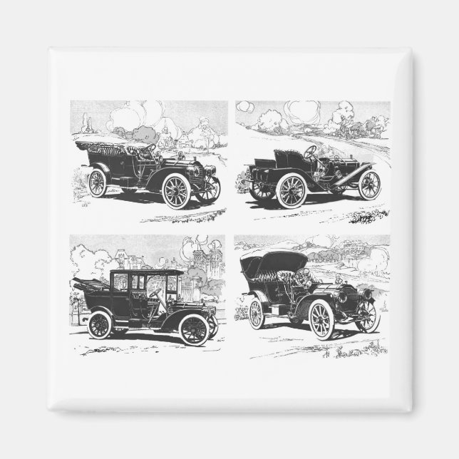 Vintage cars magnet (Front)